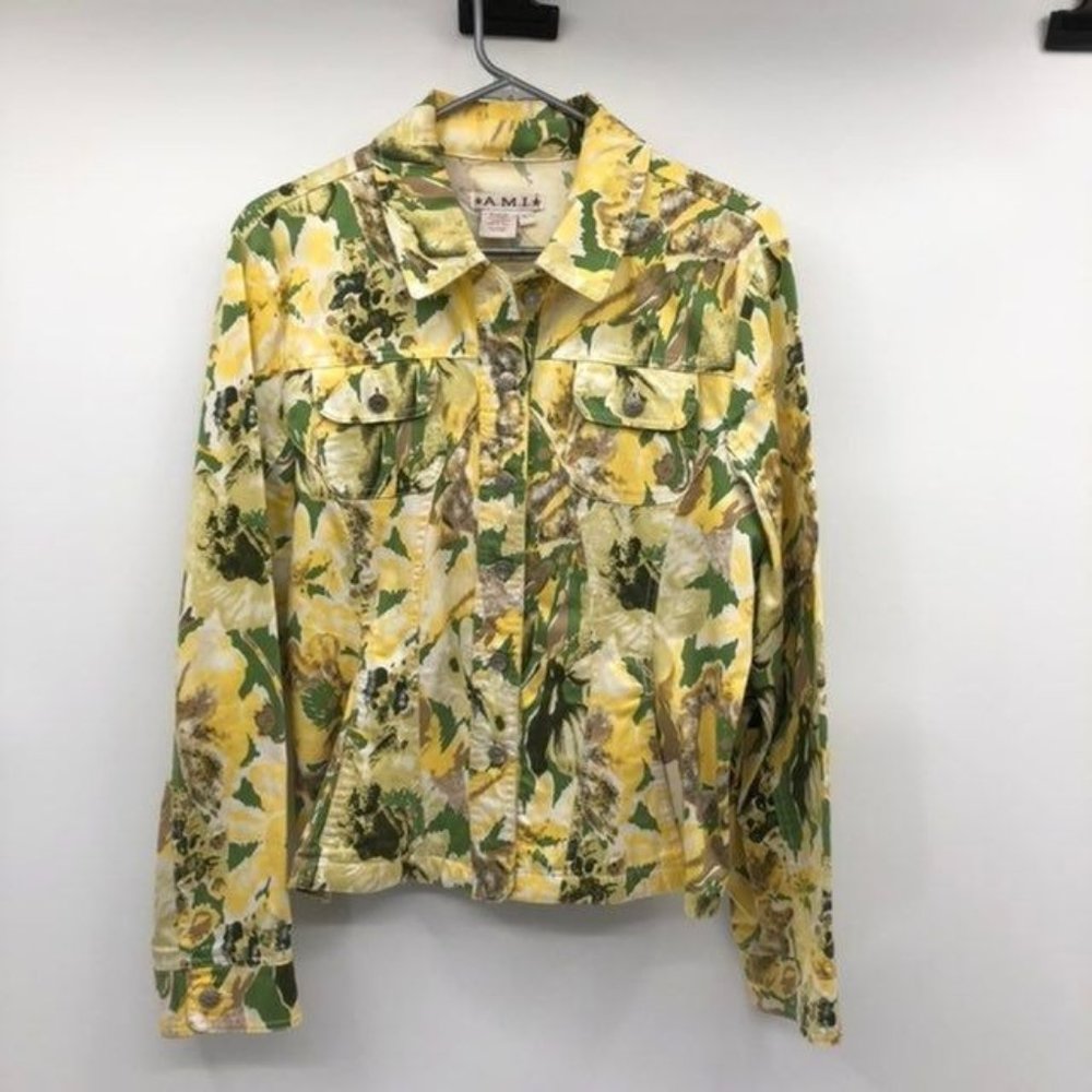 AMI Floral Jacket Womens L Used